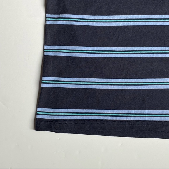 The Black Dog Shirt Size XL Boys Blue Stripes New England Youth T-Shirt Cotton - Picture 8 of 13